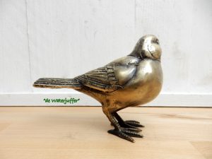 006* Bronzen merel goud kleurig - Afbeelding 2