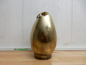 017* Uil abstract goud kleurig - Afbeelding 2